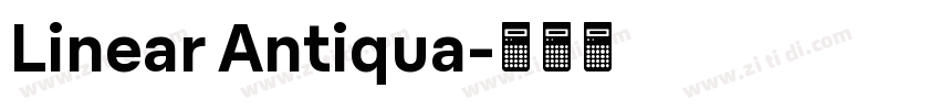 Linear Antiqua字体转换